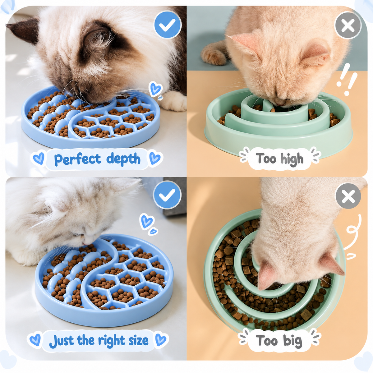 fish shaped slow feeder